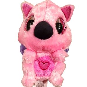 Hatchimal stuffy, pink with‎ purple wings, 5"